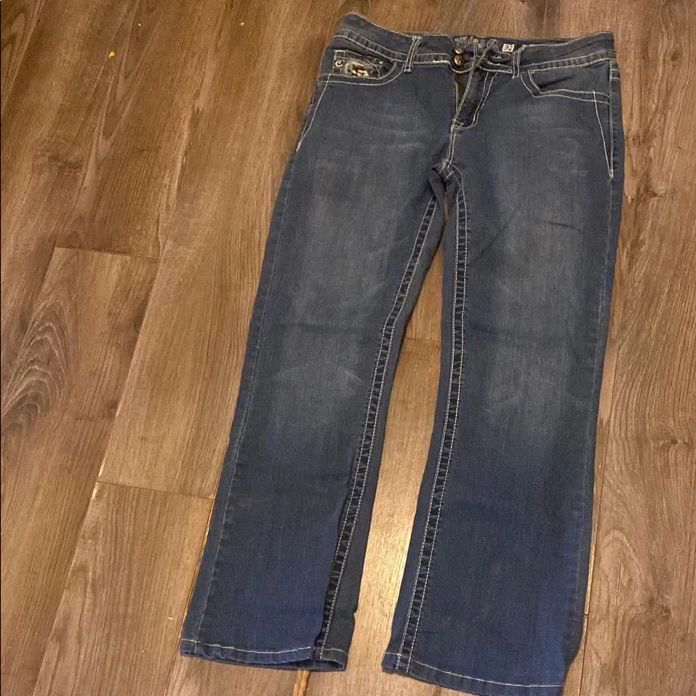 Classic Blue Straight Leg Jeans for Women - Picture 1 of 5